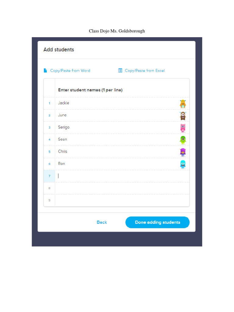 Class Dojo Overview by Ms. Goldsborough | PDF