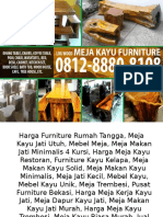 0812-888-08108 (Tsel) - Meja Makan, Meja Makan Kayu, Meja Makan Minimalis