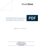 Evaluation Des Besoins en Eau D'irrigation