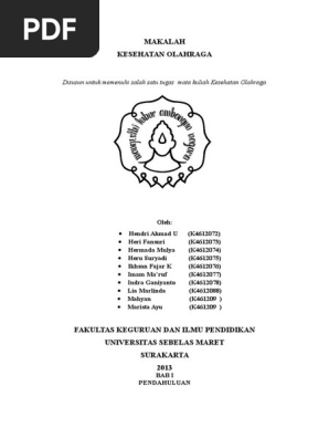 Makalah Kesehatan Olahraga