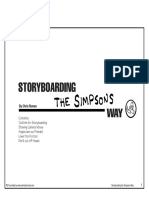 Storyboarding the Simpsons Way