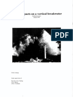 Wave impact on vertical breakwater