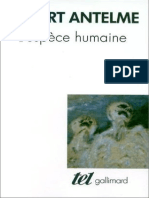 Lespece Humaine - Robert Antelme