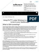 Putty - Precedence Technologies - NetManager Support