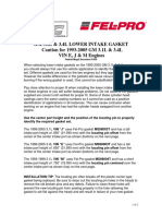 GM 3.1L & 3.4L lower intake gasket guide