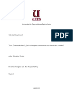 Dos Comidas Al Día Eficaz para El Tratamiento de Diabetes Mellitus 2, Sebastian Orozco Grupo 3