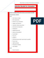 stop motion animation production booklet