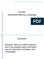 XHTML Extensible Markup Language