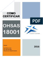 Como Certificar Ohsas 18001