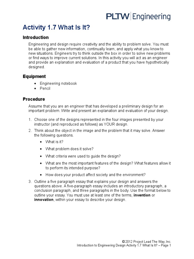 What is the first stage of the design process quizlet picture