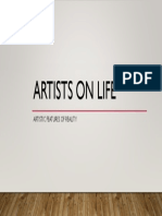 Artists On Life: Artistic Features of Reality