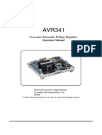 AVR341 Generator Automatic Voltage Regulator Operation Manual