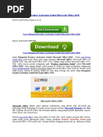 Download Cara Mengatasi Product Activation Failed Microsoft Office 2010docx by Dwijo Yusup SN305793807 doc pdf