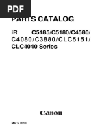 Irc - C5185 - 5180 - C4580 - C4080 - C3880 - Series-Parts Manual