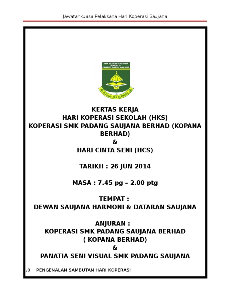 Kertas Kerja Koop 2014 Pdf