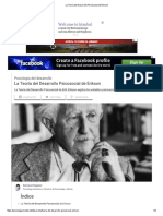 La Teoría Del Desarrollo Psicosocial de Erikson