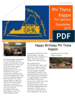 PTK December Newsletter