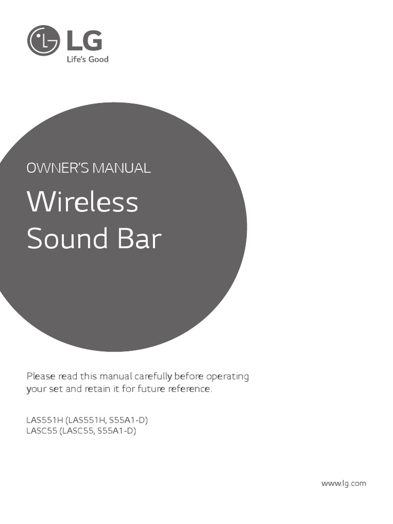 LG Sound Bar Manual PDF Hdmi Usb Flash Drive