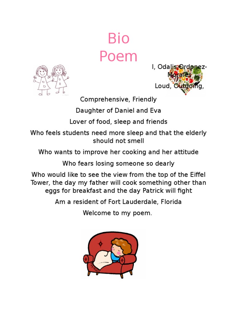 A Student's Poetic Bio | PDF