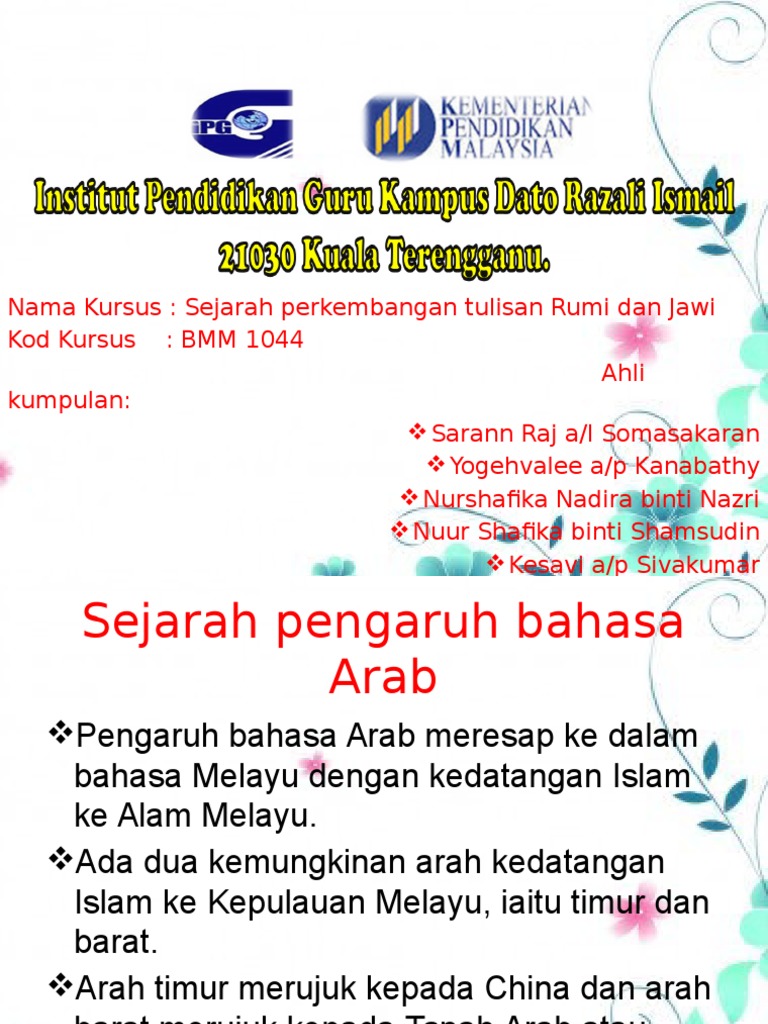 Kata Pinjaman Bahasa Arab - Bmm 1044