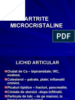 Curs Artrite Microcristaline III