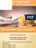 QNT 351 PAPER Real Education - Qnt351paper.com