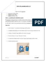 Experiments On Coarse Aggregates