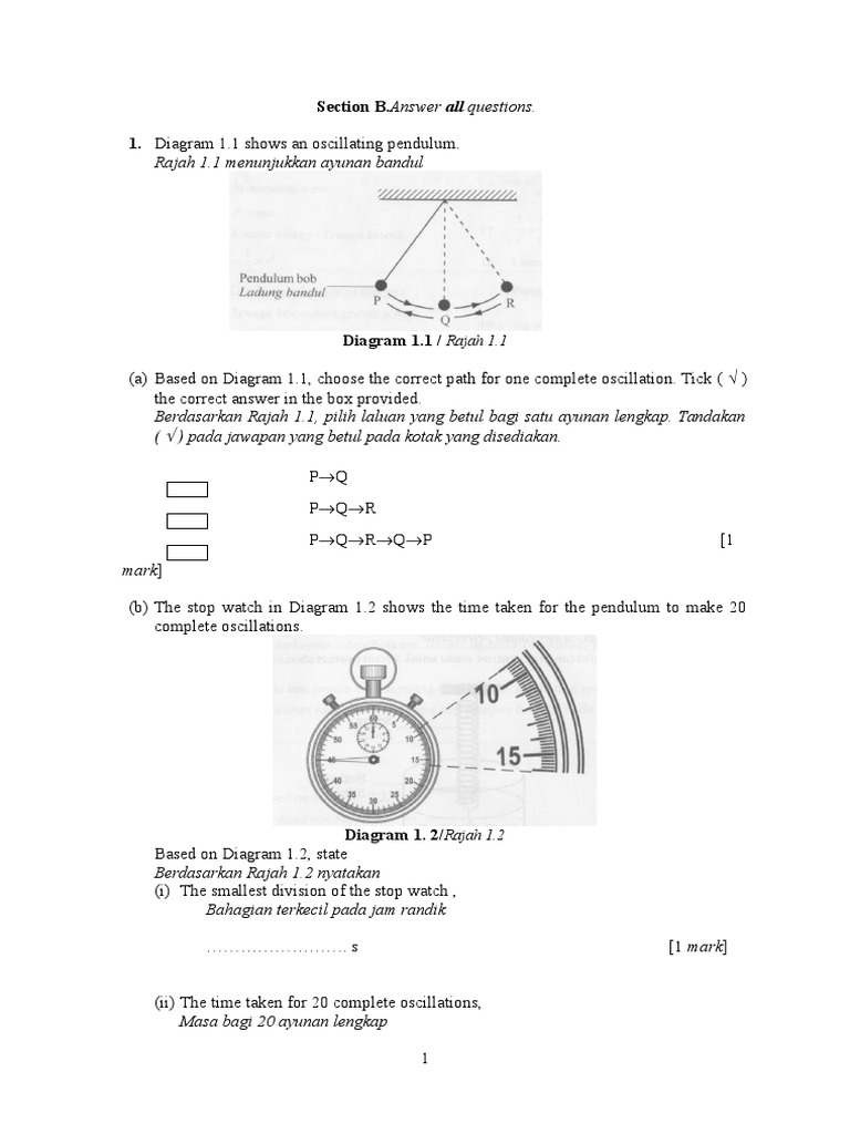 Pendulum Oscillation Analysis and Diagrams | PDF
