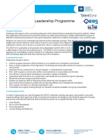 Programme Overview and Learning Outcomes
