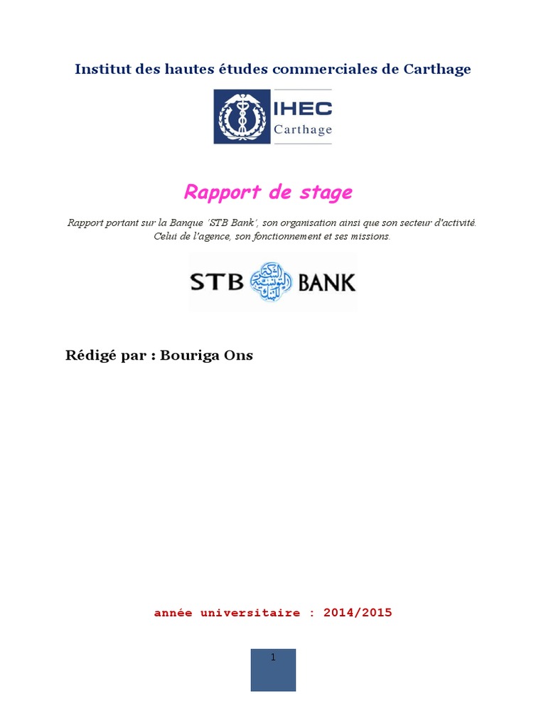 STB | PDF | Chèque | Banques