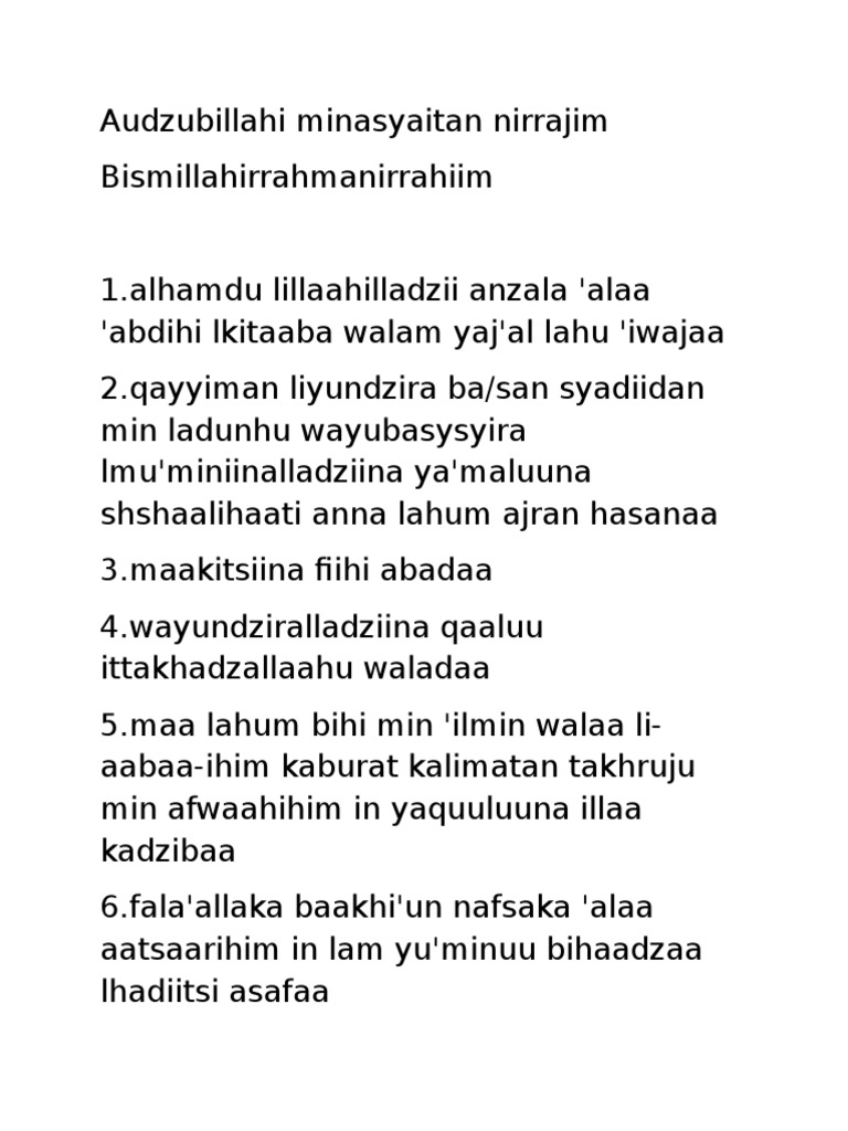 Download 89+ Contoh Surat Surat Al Kahfi Latin Gratis
