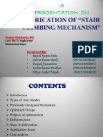 Fabrication of Stair Climbing Mechanism