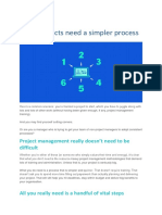 Most projects need a simpler process 