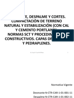 CURSO TERRACERIAS 2015 Tema 04 Desmonte Despalme Cortes