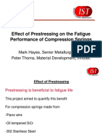 Effect of Prestressing on the Fatigue Performance of Compression Springs