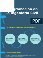 Programación en La Ingeniería Civil