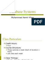 Database Systems: Muhammad Aamir Khan