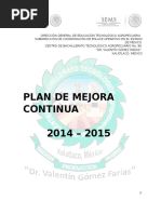Plan de Mejora 2014-2015 Definitivo