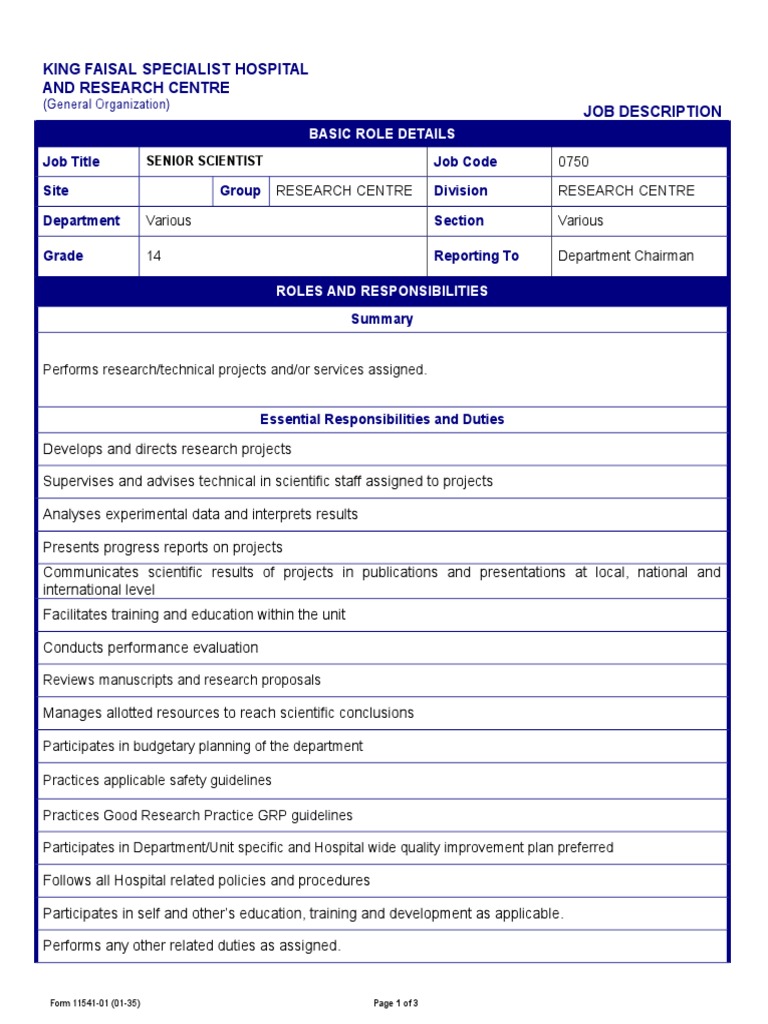 Sample Job Description PDF Competence (Human Resources) Business