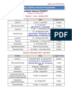 Academic Sessions 2016-2017