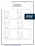 Inverse Matrix: Student Name: - Score