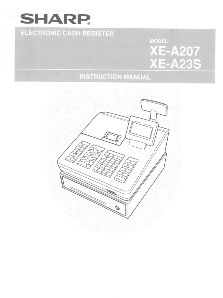 Sharp XEA207 CR Manual PDF