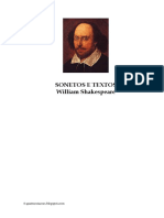 SONETOS E TEXTOS- William Shakespeare