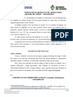 NORMAS INTERNAS DE ELABORAÇÃO DE ARTIGO PARA TRABALHO DE CURSO – GEOGRAFIA 