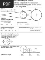 Tangents External Internal