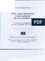 Rosanvallon, Historia Conceptual de Politico 2003