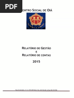 Relatório de Contas 2015
