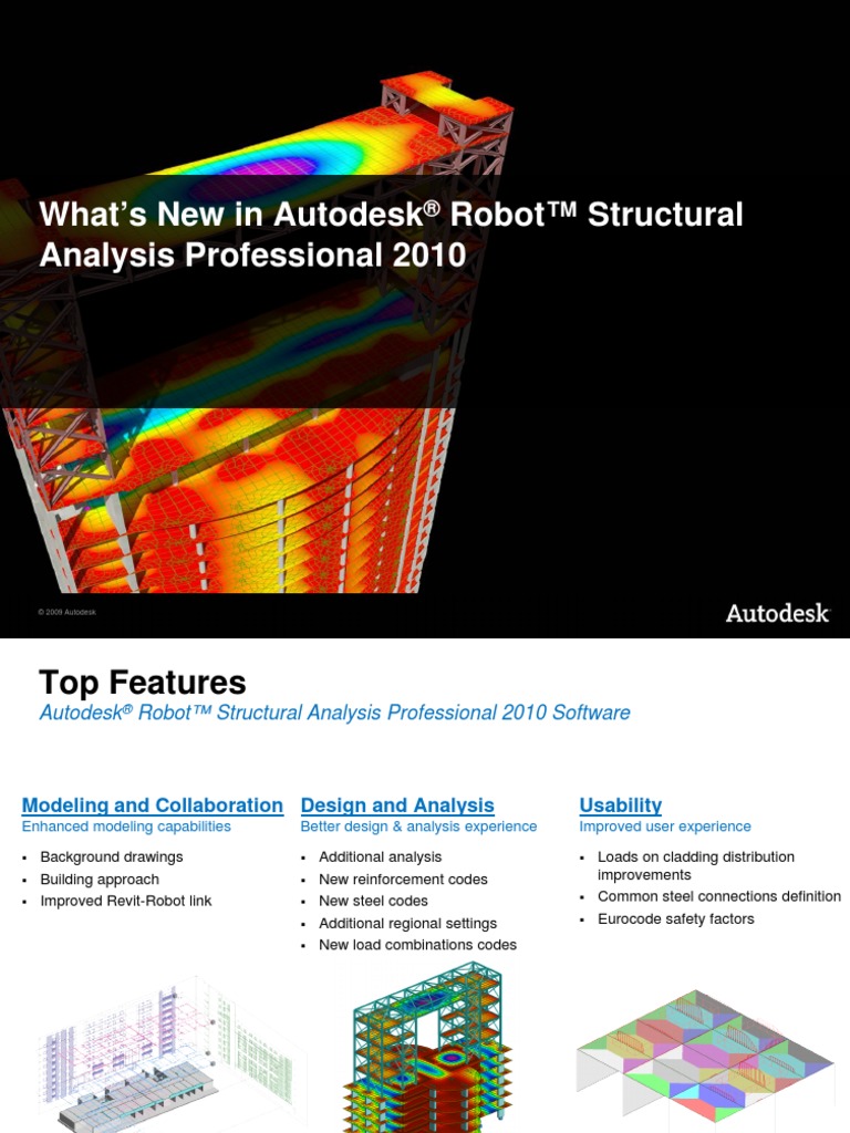 Whats New in Robot Structural Analysis Professional 2010 PDF Structural Analysis Usability