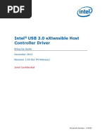 Intel (R) USB 3.0 EXtensible Host Controller Driver - Bring Up Guide r1.03