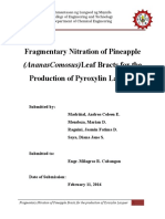 Fragmentary Nitration of Pineapple